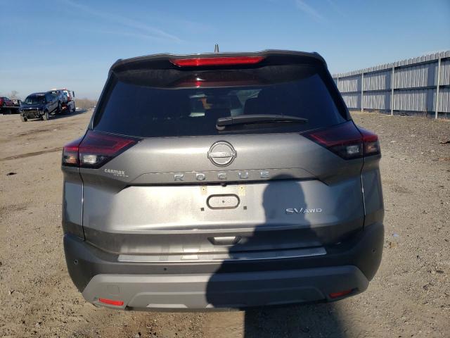 5N1BT3BB1NC713541 - 2022 NISSAN ROGUE SV GRAY photo 6