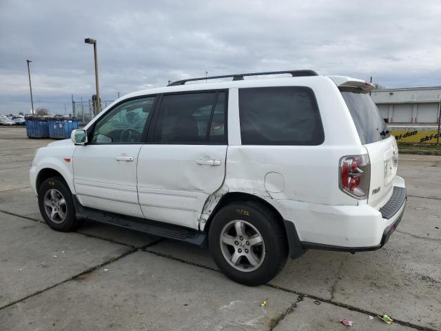 5FNYF28527B007542 - 2007 HONDA PILOT EXL WHITE photo 2