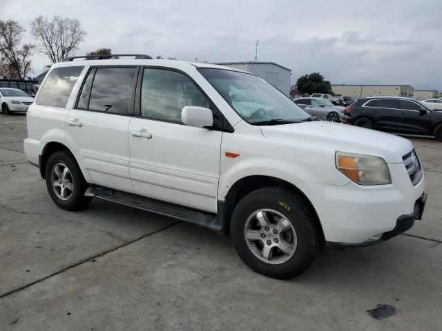 5FNYF28527B007542 - 2007 HONDA PILOT EXL WHITE photo 4