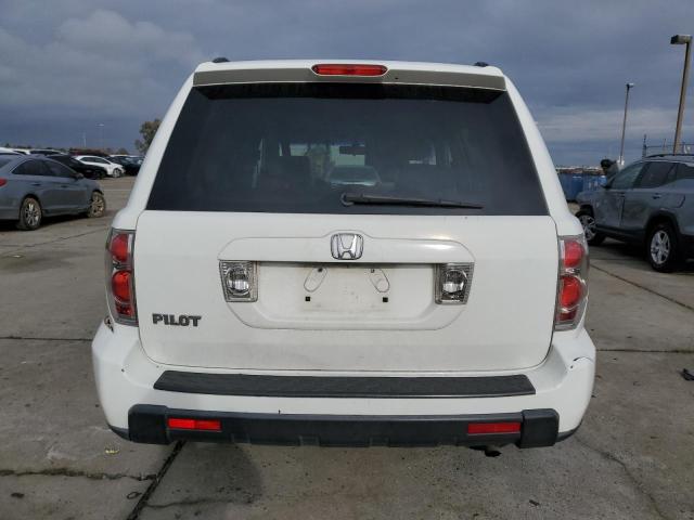 5FNYF28527B007542 - 2007 HONDA PILOT EXL WHITE photo 6