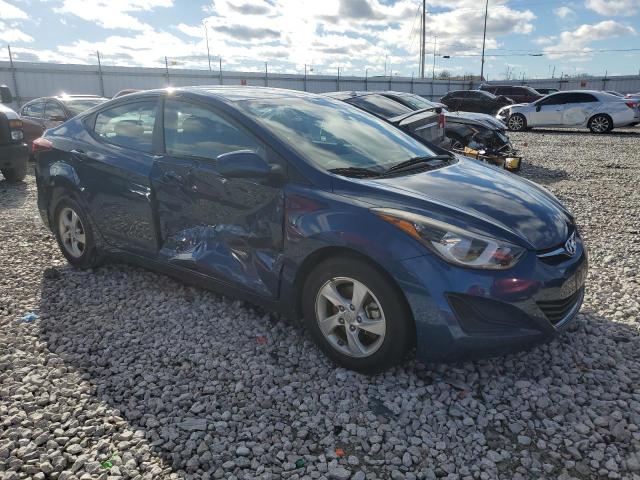 KMHDH4AE2FU279282 - 2015 HYUNDAI ELANTRA SE BLUE photo 4