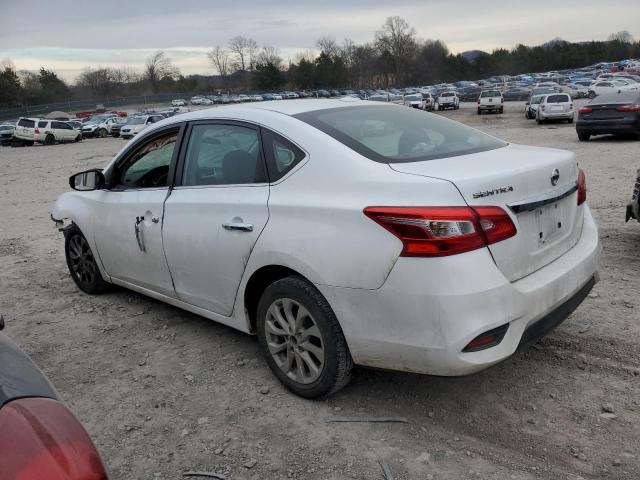 3N1AB7AP8KY320391 - 2019 NISSAN SENTRA S WHITE photo 2