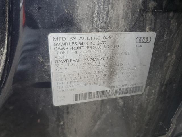WA1C2AFP5GA143140 - 2016 AUDI Q5 PREMIUM ლურჯი ფოტო 13