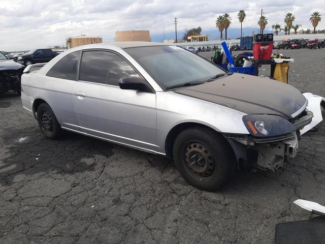 1HGEM21582L044069 - 2002 HONDA CIVIC LX SILVER photo 4