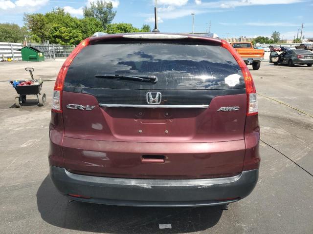 5J6RM4H78CL062957 - 2012 HONDA CR-V EXL 勃艮第红 照片 6