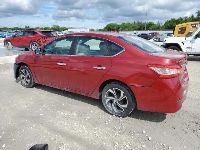 3N1AB7APXDL797419 - 2013 NISSAN SENTRA S RED photo 2