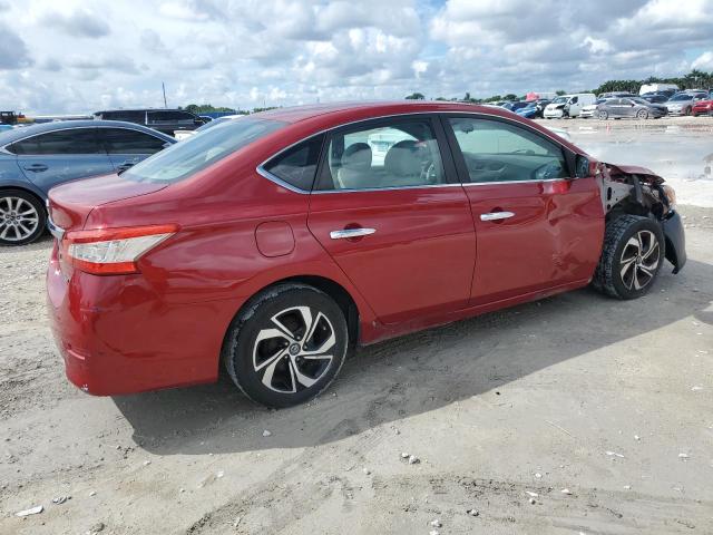 3N1AB7APXDL797419 - 2013 NISSAN SENTRA S RED photo 3