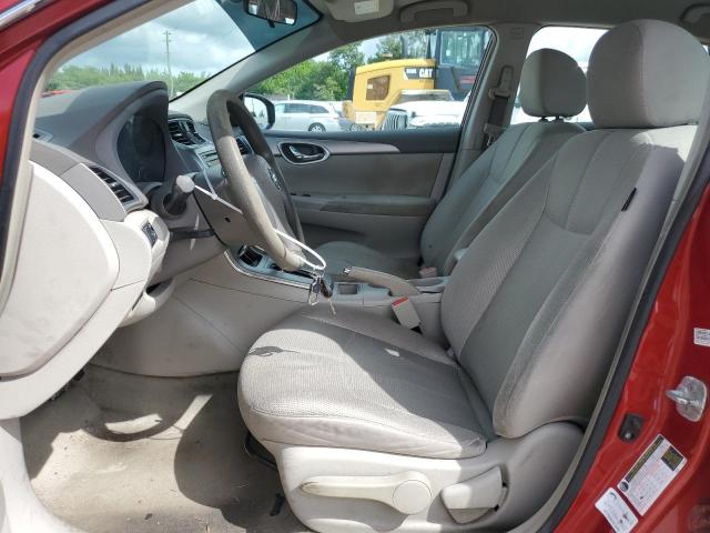 3N1AB7APXDL797419 - 2013 NISSAN SENTRA S RED photo 7