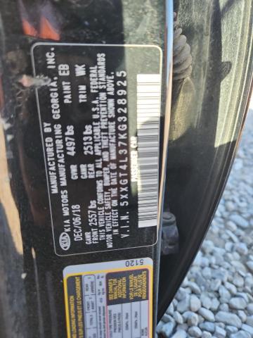 5XXGT4L37KG328925 - 2019 KIA OPTIMA LX BLACK photo 12