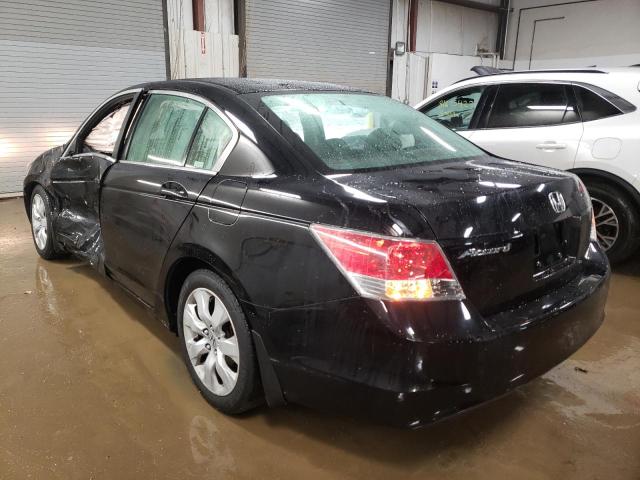 1HGCP26739A116777 - 2009 HONDA ACCORD EX BLACK photo 2