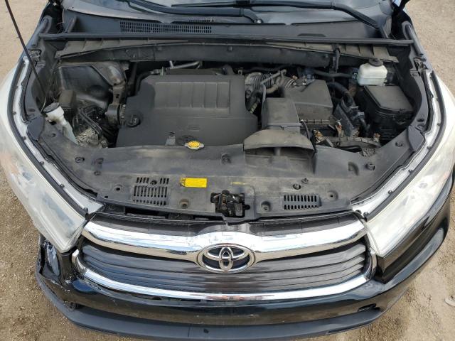 5TDJKRFH5ES006686 - 2014 TOYOTA HIGHLANDER XLE BLACK photo 12