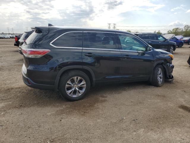 5TDJKRFH5ES006686 - 2014 TOYOTA HIGHLANDER XLE BLACK photo 3