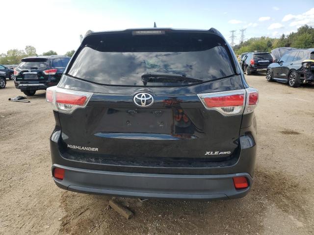 5TDJKRFH5ES006686 - 2014 TOYOTA HIGHLANDER XLE BLACK photo 6
