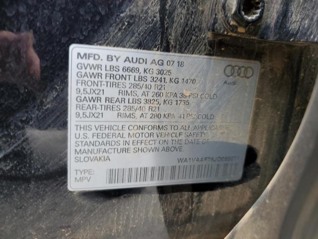 WA1VAAF78JD055071 - 2018 AUDI Q7 PRESTIGE 黑色 照片 14