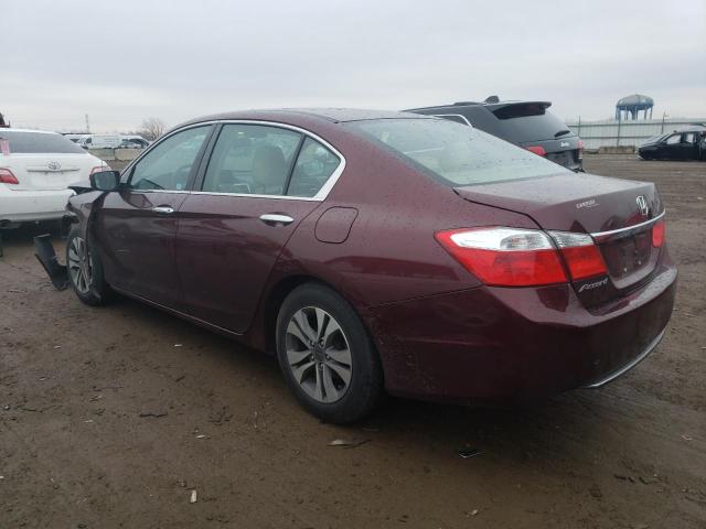 1HGCR2F39FA157109 - 2015 HONDA ACCORD LX BURGUNDY photo 2