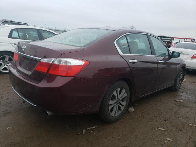 1HGCR2F39FA157109 - 2015 HONDA ACCORD LX BURGUNDY photo 3