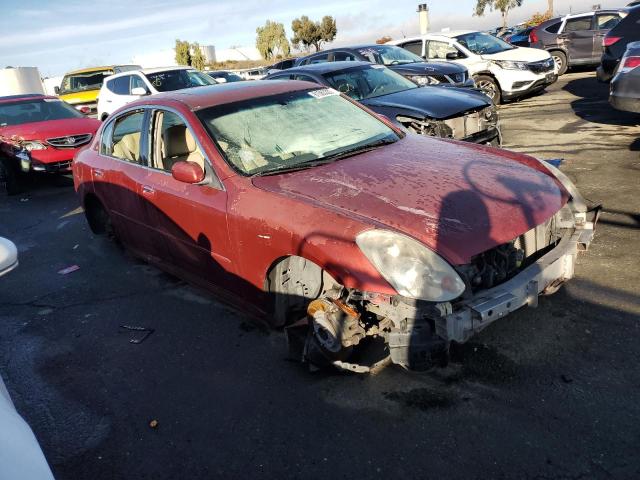 JNKCV51E06M503680 - 2006 INFINITI G35 RED photo 4