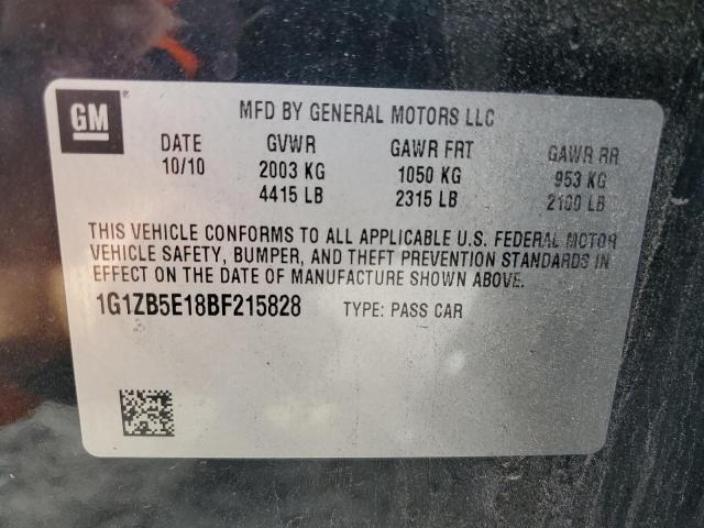 1G1ZB5E18BF215828 - 2011 CHEVROLET MALIBU LS 黑色 照片 13