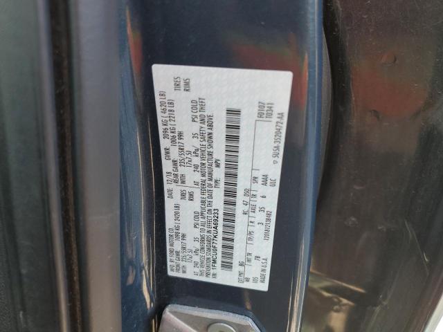 1FMCU0F77KUA69233 - 2019 FORD ESCAPE S Mavi foto 14