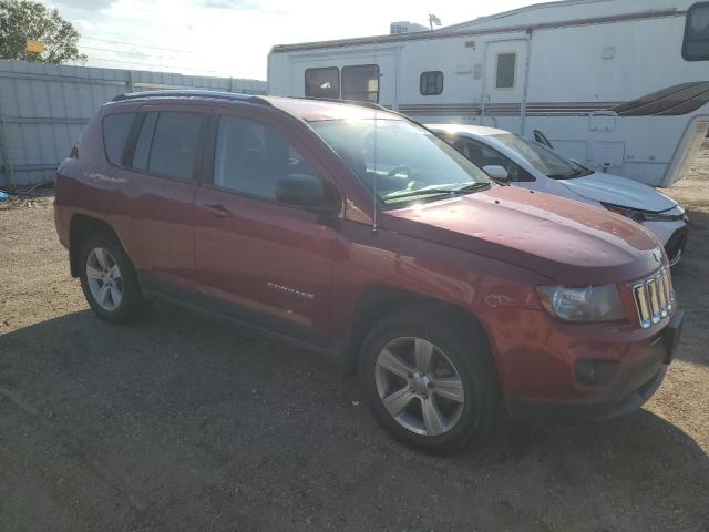 1C4NJDBB7ED926775 - 2014 JEEP COMPASS SPORT Czerwony zdjęcie 4
