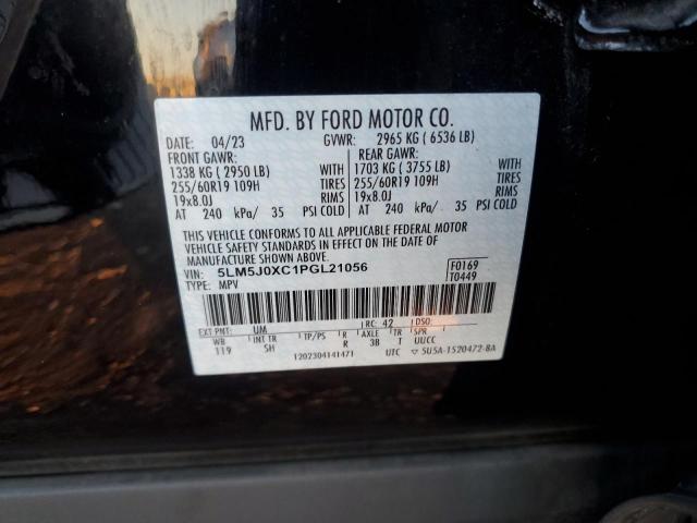 5LM5J0XC1PGL21056 - 2023 LINCOLN AVIATOR შავი ფოტო 14