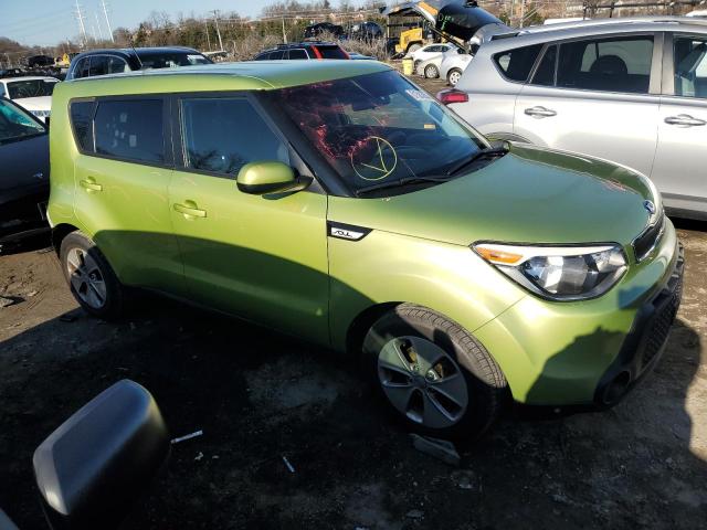 KNDJN2A20F7783175 - 2015 KIA SOUL GREEN photo 4