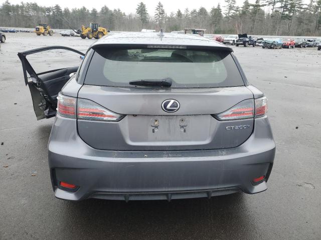 JTHKD5BHXE2185584 - 2014 LEXUS CT 200 GRAY photo 6