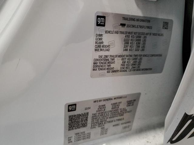1GC5KLE79SF179923 - 2025 CHEVROLET SILVERADO K2500 HEAVY DUTY WHITE photo 12