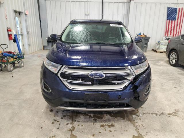 2FMPK4J81GBC20045 - 2016 FORD EDGE SEL BLUE photo 5