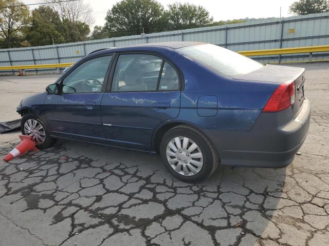 2HGES16595H610539 - 2005 HONDA CIVIC LX BLUE photo 2