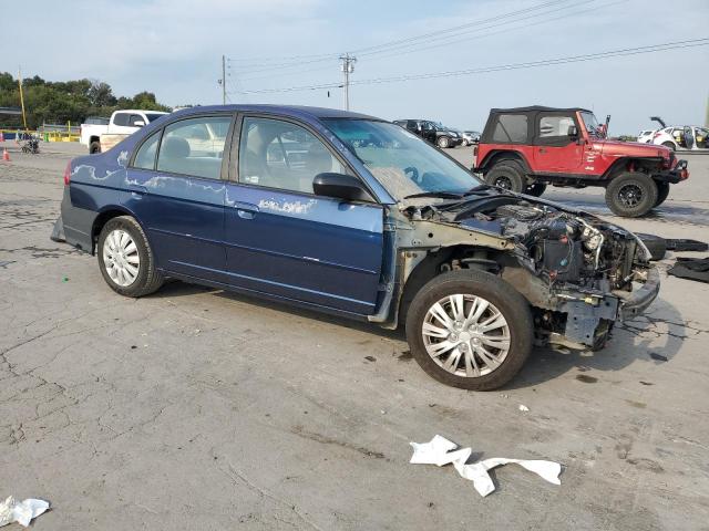 2HGES16595H610539 - 2005 HONDA CIVIC LX BLUE photo 4
