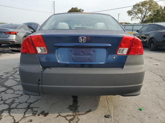 2HGES16595H610539 - 2005 HONDA CIVIC LX BLUE photo 6