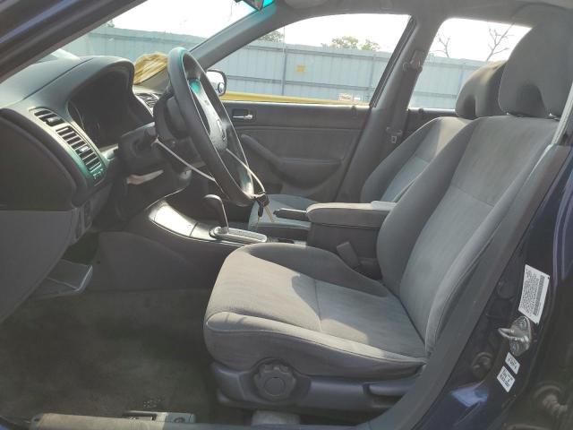 2HGES16595H610539 - 2005 HONDA CIVIC LX BLUE photo 7