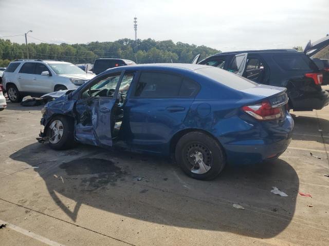 19XFB2F59EE002377 - 2014 HONDA CIVIC LX BLUE photo 2