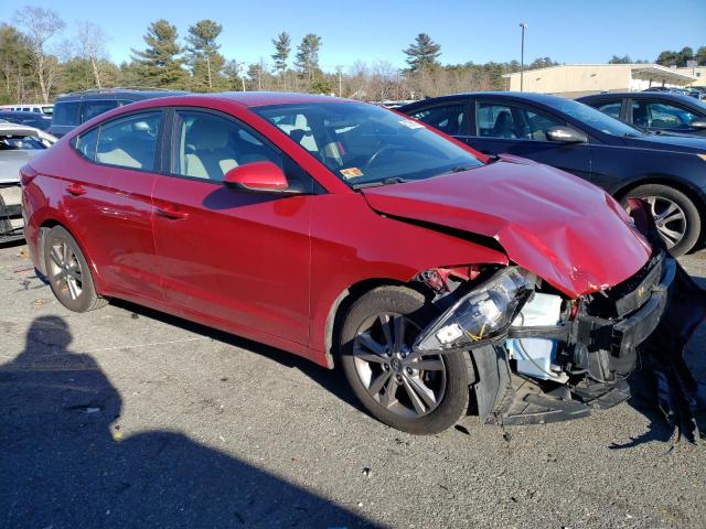 KMHD84LF7HU222780 - 2017 HYUNDAI ELANTRA SE RED photo 4