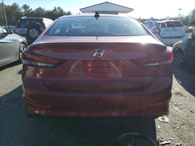 KMHD84LF7HU222780 - 2017 HYUNDAI ELANTRA SE RED photo 6