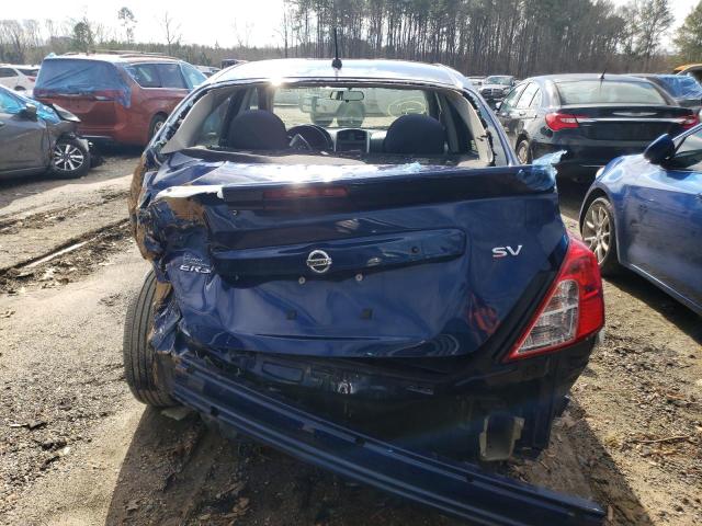 3N1CN7AP0KL816590 - 2019 NISSAN VERSA S BLUE photo 6