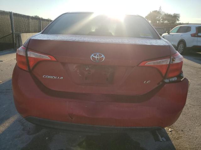 2T1BURHE6HC763563 - 2017 TOYOTA COROLLA L Қызыл фото 6