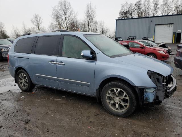 KNDMH4C70E6572278 - 2014 KIA SEDONA EX BLUE photo 4