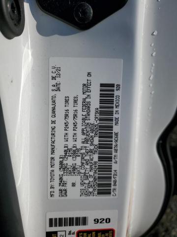 3TYRX5GN0NT042498 - 2022 TOYOTA TACOMA ACCESS CAB თეთრი ფოტო 12