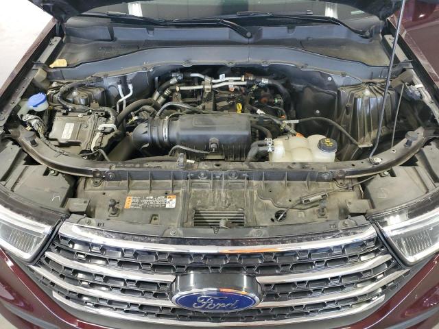 1FMSK8DH9NGB27230 - 2022 FORD EXPLORER XLT BURGUNDY photo 12