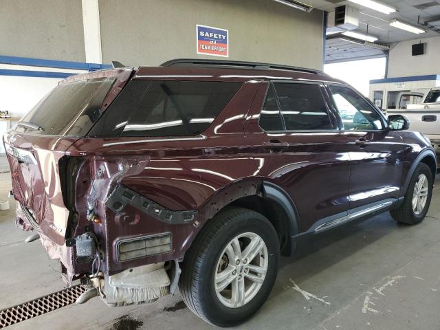 1FMSK8DH9NGB27230 - 2022 FORD EXPLORER XLT BURGUNDY photo 3