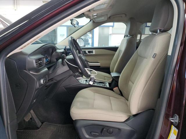 1FMSK8DH9NGB27230 - 2022 FORD EXPLORER XLT BURGUNDY photo 7