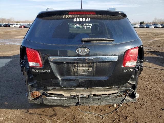 5XYKUDA28BG049089 - 2011 KIA SORENTO EX BLACK photo 6