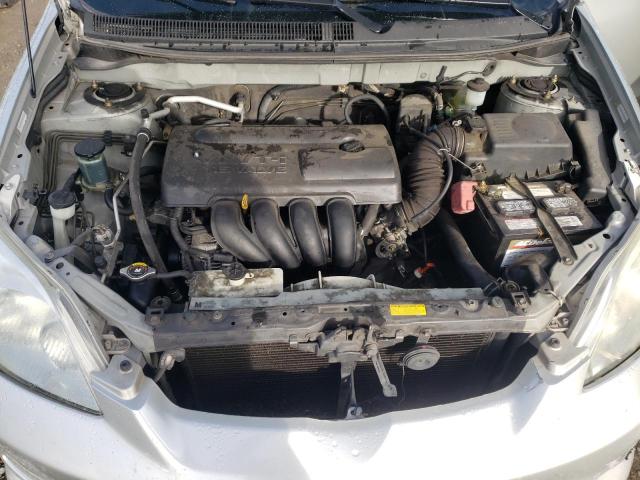 2T1KR32E93C106028 - 2003 TOYOTA COROLLA MA XR SILVER photo 11