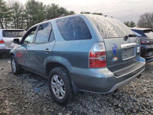 2HNYD18836H533059 - 2006 ACURA MDX TOURING TEAL photo 2