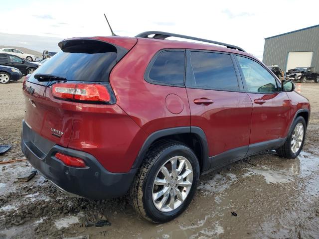 1C4PJMDS0FW718457 - 2015 JEEP CHEROKEE LIMITED RED photo 3