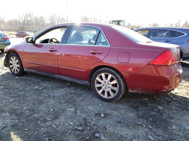 1HGCM66477A061673 - 2007 HONDA ACCORD SE RED photo 2