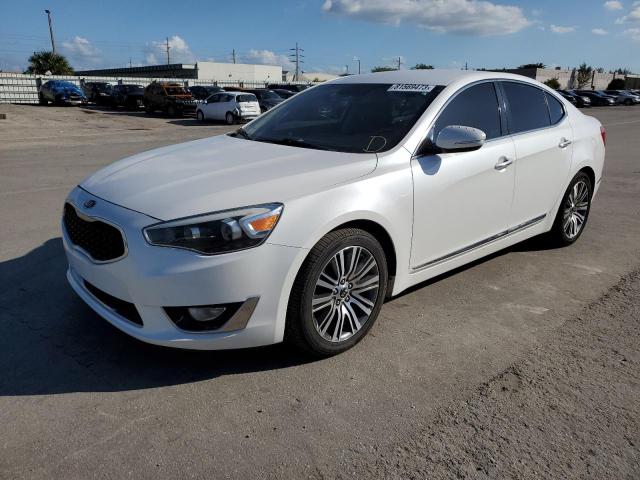 KNALN4D76E5144317 - 2014 KIA CADENZA PREMIUM WHITE photo 1