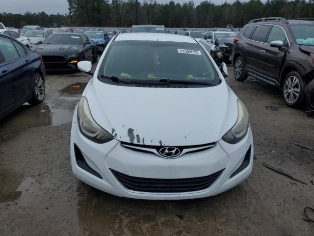 5NPDH4AE0GH776590 - 2016 HYUNDAI ELANTRA SE WHITE photo 5